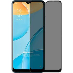Microsonic Oppo A15 Privacy 5D Gizlilik Filtreli Siyah Cam Ekran Koruyucu
