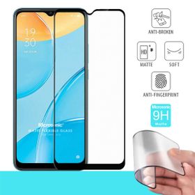 Microsonic Oppo A15 Seramik Matte Flexible Siyah Ekran Koruyucu