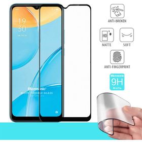 Microsonic Oppo A15s Seramik Matte Flexible Siyah Ekran Koruyucu