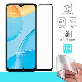 Microsonic Oppo A15s Seramik Matte Flexible Siyah Ekran Koruyucu