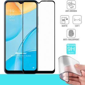 Microsonic Oppo A15s Seramik Matte Flexible Siyah Ekran Koruyucu