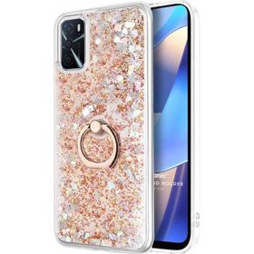 Microsonic Oppo A16 Glitter Liquid Holder Gold Cep Telefonu Kılıfı