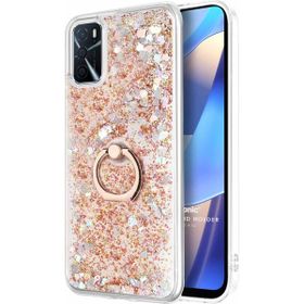 Microsonic Oppo A16 Glitter Liquid Holder Gold Cep Telefonu Kılıfı