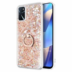 Microsonic Oppo A16 Glitter Liquid Holder Gold Cep Telefonu Kılıfı