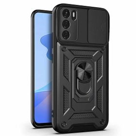 Microsonic Oppo A16 Impact Resistant Siyah Cep Telefonu Kılıfı