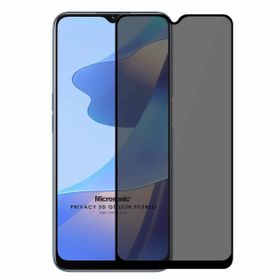 Microsonic Oppo A16 Privacy 5D Gizlilik Filtreli Siyah Cam Ekran Koruyucu