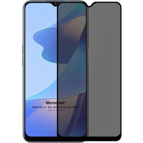 Microsonic Oppo A16 Privacy 5D Gizlilik Filtreli Siyah Cam Ekran Koruyucu