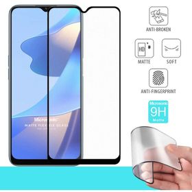Microsonic Oppo A16 Seramik Matte Flexible Siyah Ekran Koruyucu