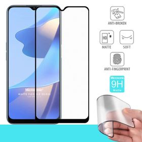 Microsonic Oppo A16 Seramik Matte Flexible Siyah Ekran Koruyucu
