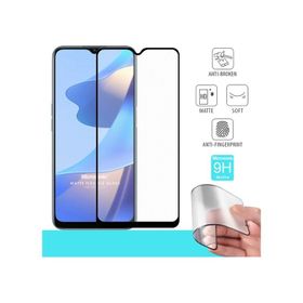 Microsonic Oppo A16 Seramik Matte Flexible Siyah Ekran Koruyucu