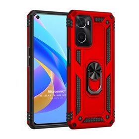 Microsonic Oppo A36 Military Ring Holder Kırmızı Kılıf