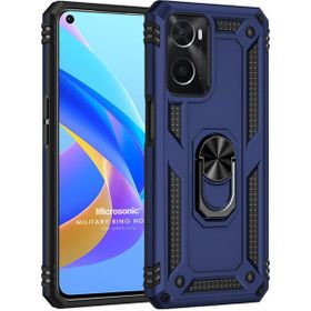 Microsonic Oppo A36 Military Ring Holder Lacivert Kılıf