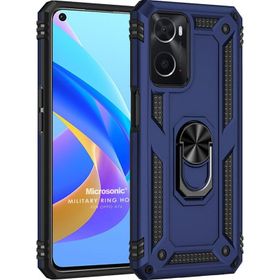 Microsonic Oppo A36 Military Ring Holder Lacivert Kılıf
