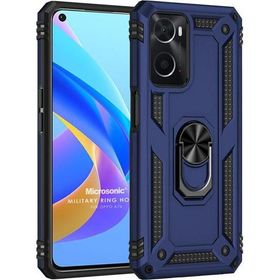 Microsonic Oppo A36 Military Ring Holder Lacivert Kılıf
