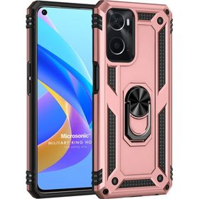 Microsonic Oppo A36 Military Ring Holder Rose Gold Cep Telefonu Kılıfı