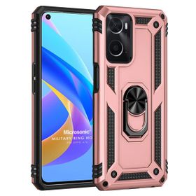 Microsonic Oppo A36 Military Ring Holder Rose Gold Cep Telefonu Kılıfı