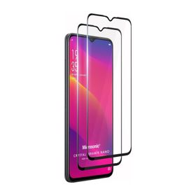 Microsonic Oppo A5 2020 Crystal Seramik Nano 2 Adet Siyah Ekran Koruyucu