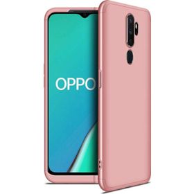 Microsonic Oppo A5 2020 Double Dip 360 Protective Rose Gold Cep Telefonu Kılıfı