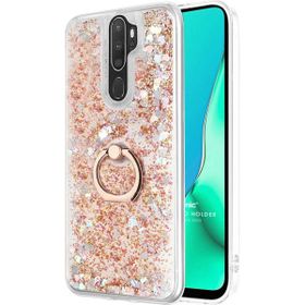 Microsonic Oppo A5 2020 Glitter Liquid Holder Gold Cep Telefonu Kılıfı