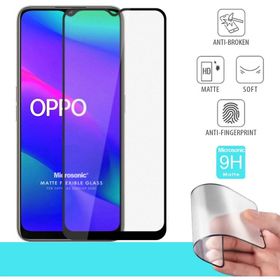 Microsonic Oppo A5 2020 Seramik Matte Flexible Siyah Ekran Koruyucu