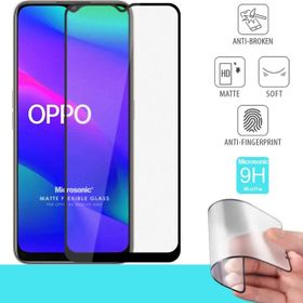 Microsonic Oppo A5 2020 Seramik Matte Flexible Siyah Ekran Koruyucu