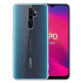 Microsonic Oppo A5 2020 Transparent Soft Beyaz Cep Telefonu Kılıfı