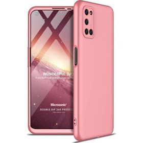 Microsonic Oppo A52 Double Dip 360 Protective Rose Gold Cep Telefonu Kılıfı