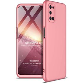 Microsonic Oppo A52 Double Dip 360 Protective Rose Gold Cep Telefonu Kılıfı
