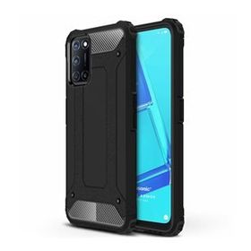 Microsonic Oppo A52 Rugged Armor Siyah Cep Telefonu Kılıfı
