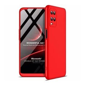 Microsonic Oppo A54 4G Double Dip 360 Protective Kırmızı Cep Telefonu Kılıfı