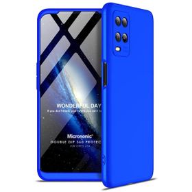 Microsonic Oppo A54 4G Double Dip 360 Protective Mavi Cep Telefonu Kılıfı