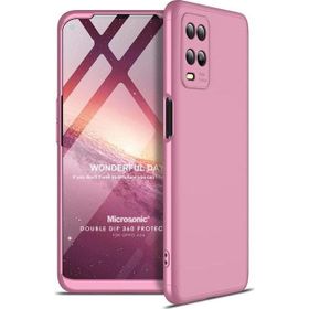 Microsonic Oppo A54 4G Double Dip 360 Protective Rose Gold Cep Telefonu Kılıfı