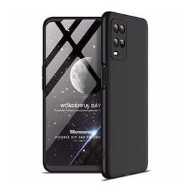 Microsonic Oppo A54 4G Double Dip 360 Protective Siyah Cep Telefonu Kılıfı