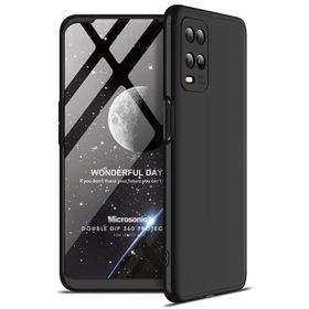 Microsonic Oppo A54 4G Double Dip 360 Protective Siyah Cep Telefonu Kılıfı