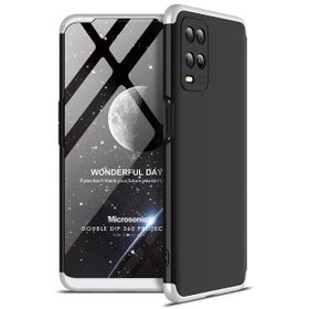 Microsonic Oppo A54 4G Double Dip 360 Protective Siyah Gri Cep Telefonu Kılıfı