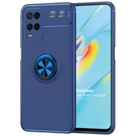 Microsonic Oppo A54 4G Kickstand Ring Holder Lacivert Cep Telefonu Kılıfı