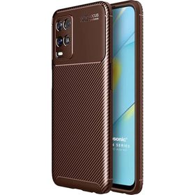 Microsonic Oppo A54 4G Legion Series Kahverengi Cep Telefonu Kılıfı