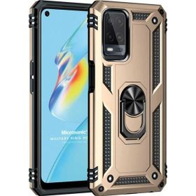 Microsonic Oppo A54 4G Military Ring Holder Gold Cep Telefonu Kılıfı
