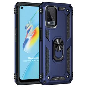 Microsonic Oppo A54 4G Military Ring Holder Lacivert Cep Telefonu Kılıfı
