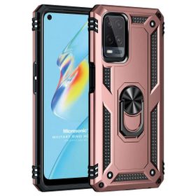 Microsonic Oppo A54 4G Military Ring Holder Rose Gold Cep Telefonu Kılıfı