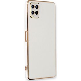 Microsonic Oppo A54 4G Olive Plated Beyaz Cep Telefonu Kılıfı