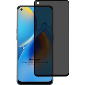 Microsonic Oppo A54 4G Privacy 5D Gizlilik Filtreli Siyah Cam Ekran Koruyucu
