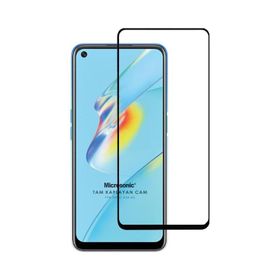 Microsonic Oppo A54 4G Tam Kaplayan Temperli Siyah Cam Ekran Koruyucu