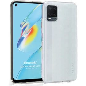 Microsonic Oppo A54 4G Transparent Soft Beyaz Cep Telefonu Kılıfı