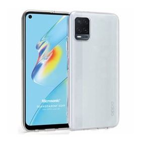 Microsonic Oppo A54 4G Transparent Soft Beyaz Cep Telefonu Kılıfı