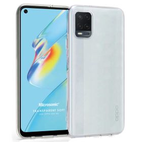 Microsonic Oppo A54 4G Transparent Soft Beyaz Cep Telefonu Kılıfı