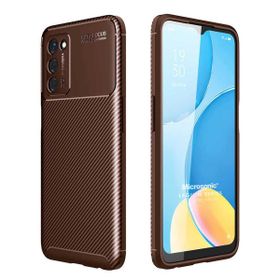 Microsonic Oppo A55 5G Legion Series Kahverengi Cep Telefonu Kılıfı