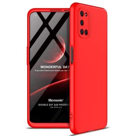 Microsonic Oppo A72 Double Dip 360 Protective Kırmızı Cep Telefonu Kılıfı