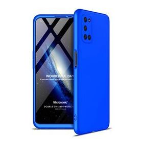 Microsonic Oppo A72 Double Dip 360 Protective Mavi Cep Telefonu Kılıfı