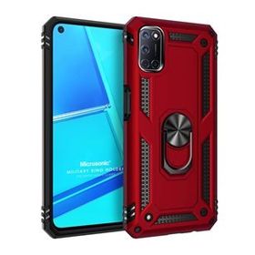 Microsonic Oppo A72 Military Ring Holder Kırmızı Cep Telefonu Kılıfı